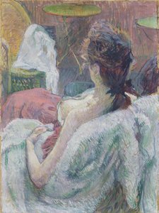 The Model Resting av Henri de Toulouse Lautrec